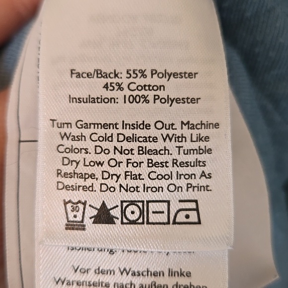 Eddie Bauer | Dark Blue Quilted 1/4 Zip Jacket Size XL - Picture 8 of 8
